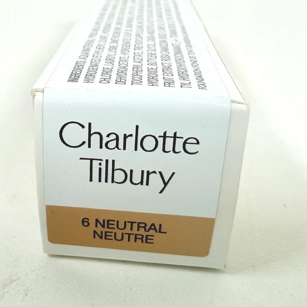 Charlotte Tilbury Foundation Beautiful Skin 6 Neutral Medium Coverage 1 oz New